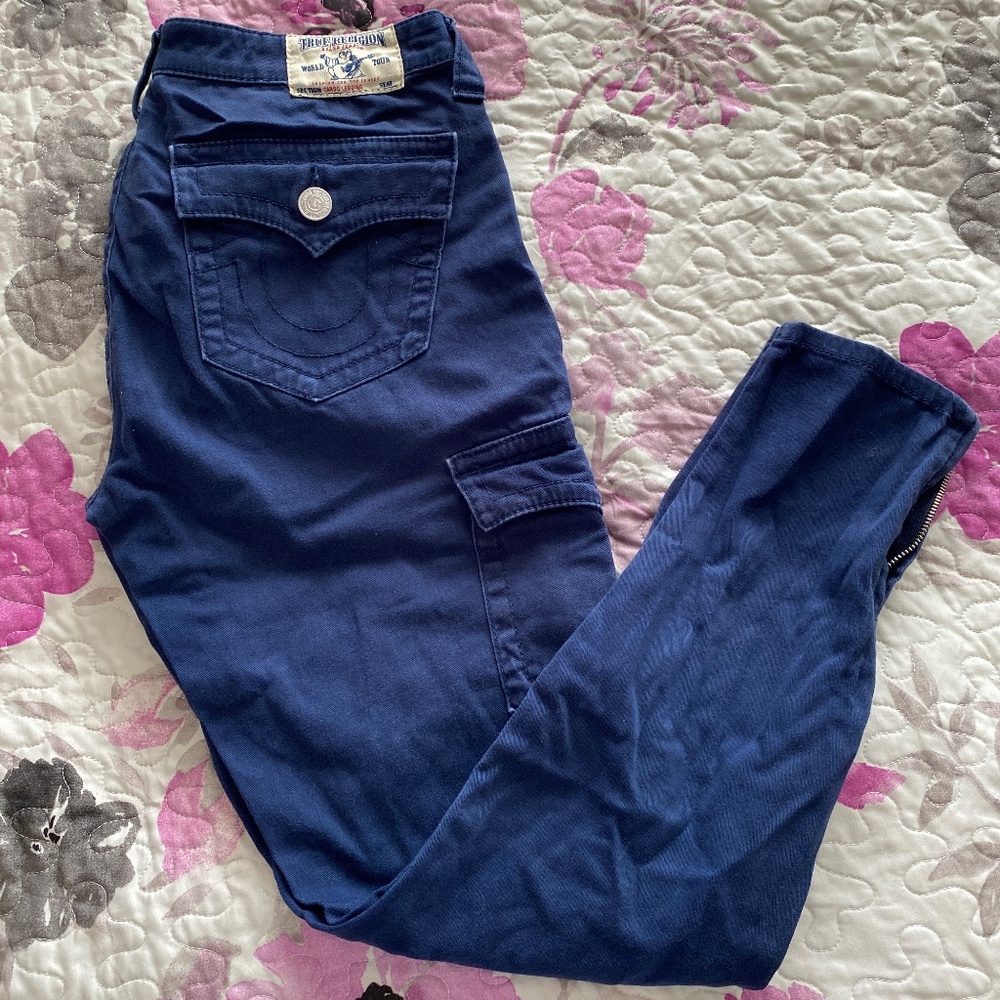 Navy True Religion Cargos